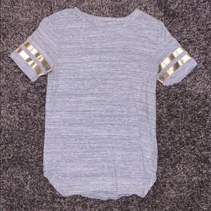Women's Short Sleeve Grey Gold